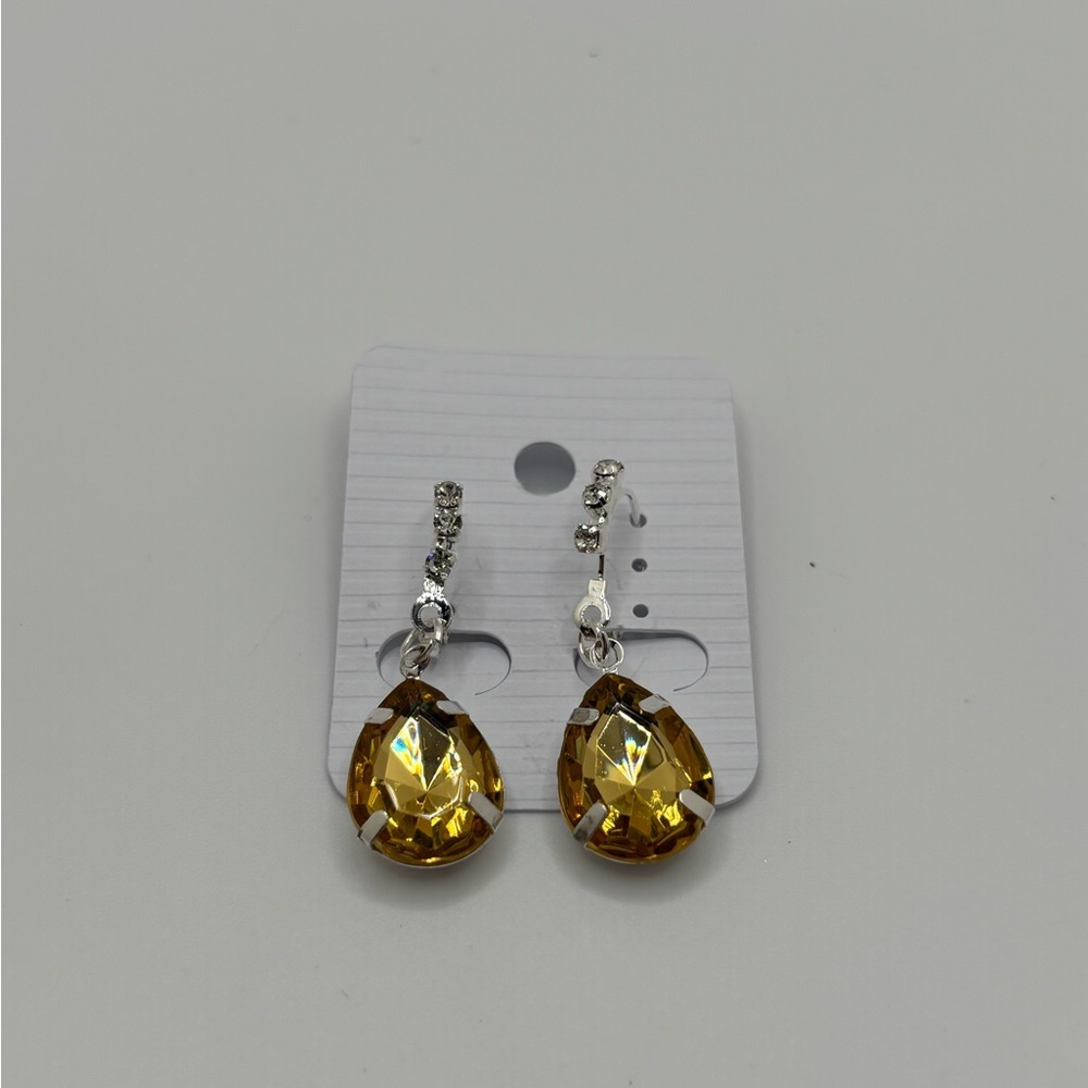 Elegant Gold and Silver Drop Earrings